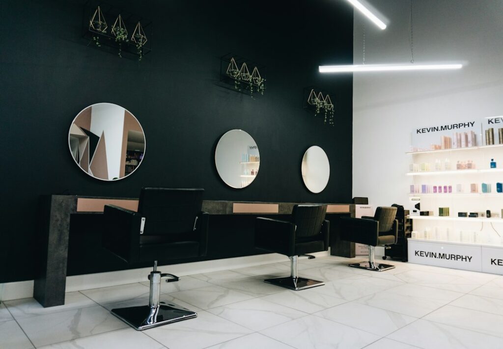 Professional salon interior for Eclipse Salon and Spa