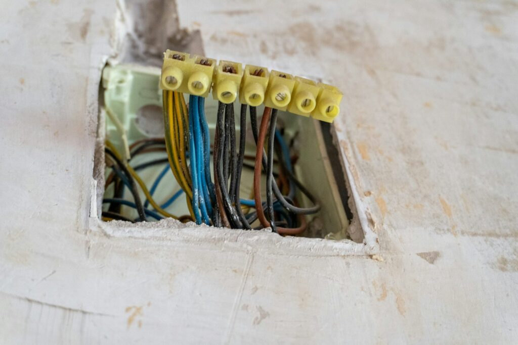 Professional electrical wiring representing Taddeo Electrical Contractors, Inc.