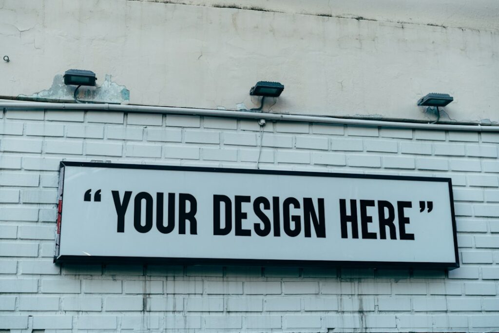 Graphic design and signage production for Trinity Graphics
